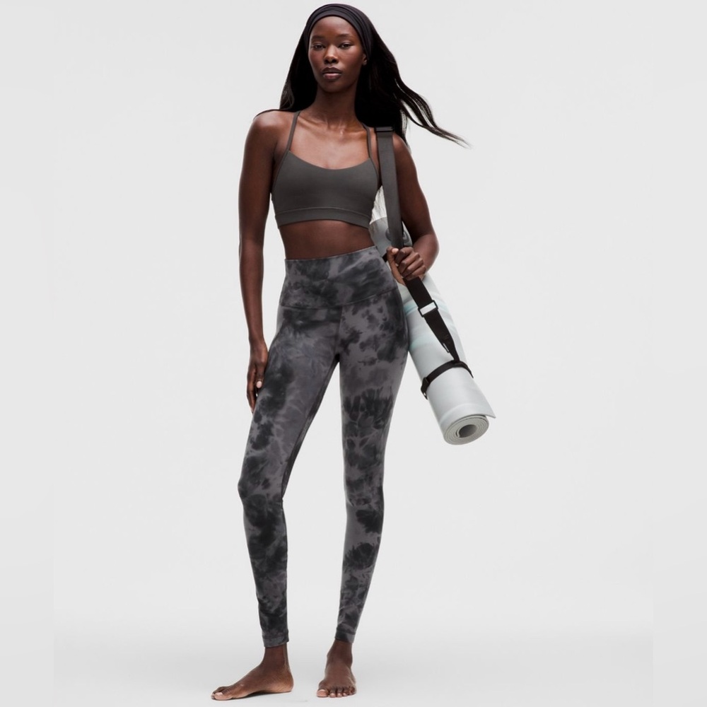 Diamond Dye Pitch Grey Graphite Grey  28” Lululemon align high rise leggings nwt - Picture 6 of 9